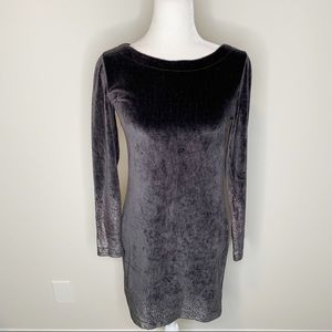 Juicy Couture Gray and Silver Ombré Velour Dress in Size Small